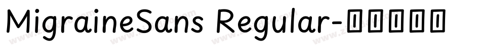 MigraineSans Regular字体转换